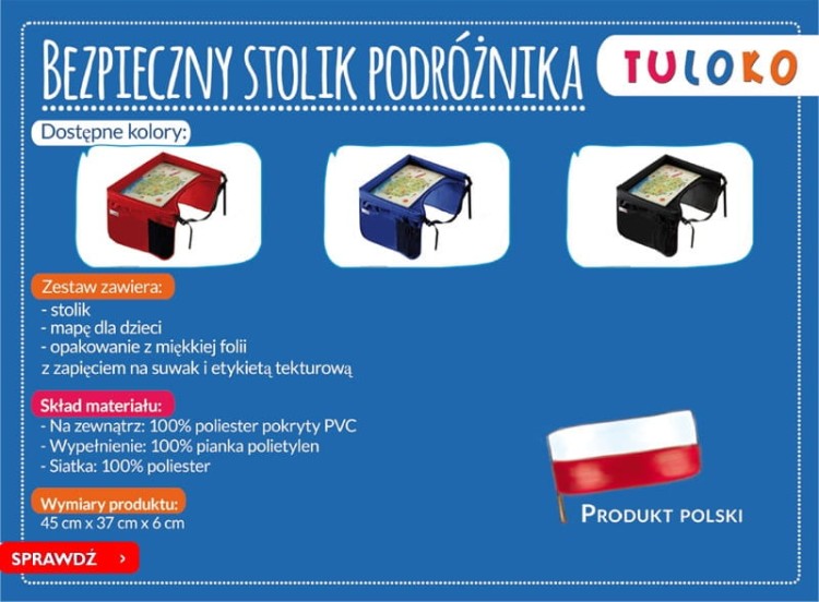 TULOKO stolik podróżnika